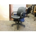 Black Leather Mid Back Executive Rolling Task Meeting Chair